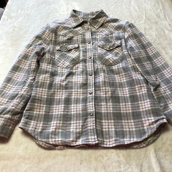 Jachs New York Plaid Flannel Fleece Lined Shacket Small - Picture 2 of 9